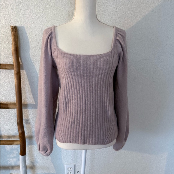 Halogen Lilac Ribbed Sweater - Picture 2 of 5